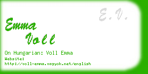 emma voll business card